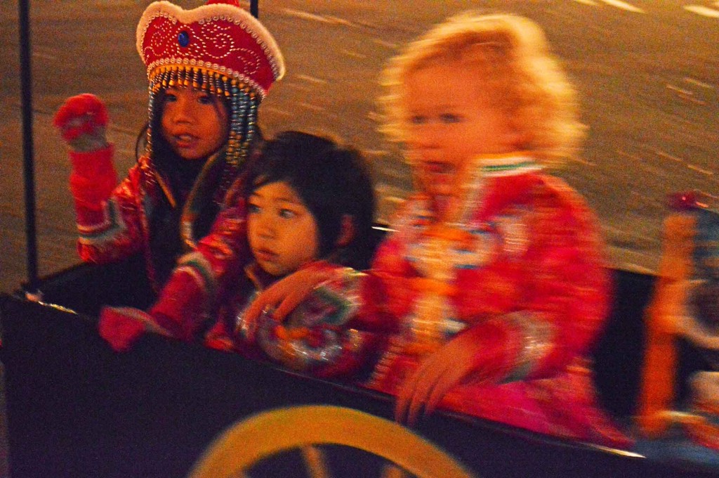 Kids participating in the parade. Photo by Laura Damase