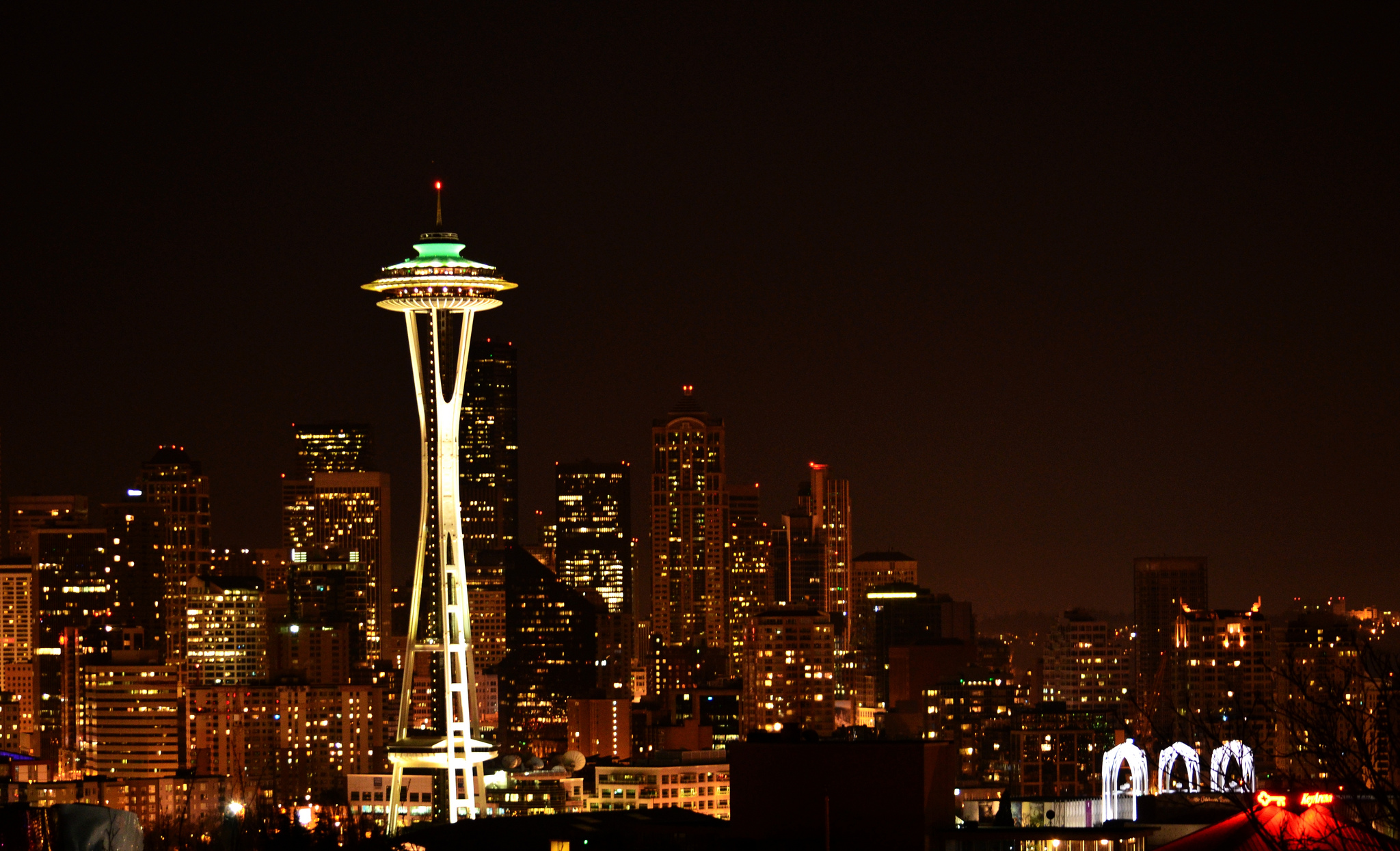 Seattle night scene from Kerry Park Flickr user: Anupam_ts CC 2.0